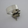 Hans Rudi Hofer, cultured pearl set 800 standard silver brutalist ring, German, circa 1968 (Ref S061) SOLD - Image 10