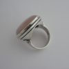 Hans Rudi Hofer, rose quartz set 800 standard silver ring, German, circa 1970 (Ref S056) SOLD - Image 4