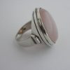 Hans Rudi Hofer, rose quartz set 800 standard silver ring, German, circa 1970 (Ref S056) SOLD - Image 3