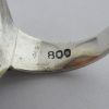 Hans Rudi Hofer, rose quartz set 800 standard silver ring, German, circa 1970 (Ref S056) SOLD - Image 7