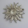 Hans Rudi Hofer (attributed), 800 standard silver large sun flower style handmade brooch, German, circa 1960 (S076) SOLD - Image 3