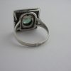 Hans Rudi Hofer, blue tourmaline set 800 standard silver and gold Arts and Crafts ring, German, circa 1930 SOLD (Ref S060) - Image 3
