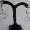 Henning Koppel for Georg Jensen, pair of silver 'Nordic Heart' drop earrings, #246, Denmark, circa 2000 (Ref S054) SOLD