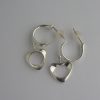 Henning Koppel for Georg Jensen, pair of silver 'Nordic Heart' drop earrings, #246, Denmark, circa 2000 (Ref S054) SOLD - Image 2
