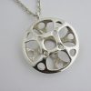 Frank and Regine Juhls, silver 'Sun Cross' pendant on chain, number 71 from the Historiske range, Norway SOLD