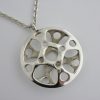 Frank and Regine Juhls, silver 'Sun Cross' pendant on chain, number 71 from the Historiske range, Norway SOLD - Image 2