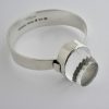 Gert Thysell for Gussi, rock crystal set silver bangle, Sweden, 1966SOLD