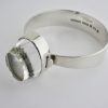 Gert Thysell for Gussi, rock crystal set silver bangle, Sweden, 1966SOLD - Image 3