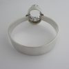Gert Thysell for Gussi, rock crystal set silver bangle, Sweden, 1966SOLD - Image 5