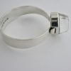Gert Thysell for Gussi, rock crystal set silver bangle, Sweden, 1966SOLD - Image 6