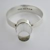 Gert Thysell for Gussi, rock crystal set silver bangle, Sweden, 1966SOLD - Image 2