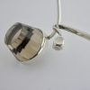Gert Thysell for Gussi, smoky quartz set silver neck ring, Sweden, 1964 SOLD - Image 6