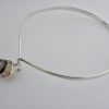 Gert Thysell for Gussi, smoky quartz set silver neck ring, Sweden, 1964 SOLD - Image 2