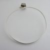 Gert Thysell for Gussi, smoky quartz set silver neck ring, Sweden, 1964 SOLD - Image 4