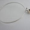 Gert Thysell for Gussi, smoky quartz set silver neck ring, Sweden, 1964 SOLD - Image 3