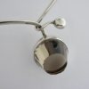 Gert Thysell for Gussi, smoky quartz set silver neck ring, Sweden, 1964 SOLD - Image 8