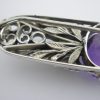 Bernard Instone (attributed), amethyst and peridot set silver brooch, unmarked, circa 1930 (Ref S103) SOLD - Image 4