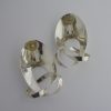 Regitze Overgaard, for Georg Jensen, rare pair of large silver ear clips, Denmark, circa 2005 SOLD - Image 4
