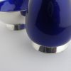 Anton Michelsen, silver and royal blue enamelled open salt and pepper pot, Denmark, circa 1968 SOLD - Image 4