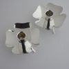 Mema, pair of silver plated candle holders, Sweden, circa 1970 (Ref S114) SOLD
