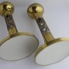 Pentti Sarpaneva, for Turun Hopea, pair of brass 'Pitsi' or 'Lace' candlesticks, Finland, circa 1973 SOLD - Image 4