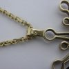 Jack Spencer, 9 carat gold 'Snowflake' pendant on chain, Sheffield 1979 (Ref S160) SOLD - Image 4