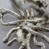 Jane Watling, of Lacock, pair of silver 'Sunray Coral' ear clips, London 1995 (Ref S157) SOLD - Image 3