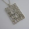 Jack Spencer, large silver 'Pattio' pendant on chain, Sheffield 1975 (Ref S166) SOLD