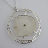 Magnus Maximus Designs, quartz rock crystal slice set silver pendant on chain, Edinburgh 1976 (Ref S163) SOLD - Image 3