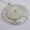 Magnus Maximus Designs, quartz rock crystal slice set silver pendant on chain, Edinburgh 1976 (Ref S163) SOLD - Image 2