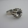 Bengt Hallberg, rock crystal set silver ring, Sweden, circa 1970 (Ref S177) SOLD