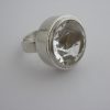 Anonymous, rock crystal set silver ring, possibly Bengt Hallberg, Sweden, 1972 (Ref S178) SOLD