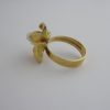 Bjorn Weckström, for Lapponia, 18 carat gold 'Broken Leaf' cultured pearl set ring, Finland, 1969 (Ref S181) SOLD - Image 3