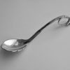 Georg Jensen, designed by Georg Jensen, a silver preserve spoon, #41, Denmark, 1955 (Ref S199) SOLD