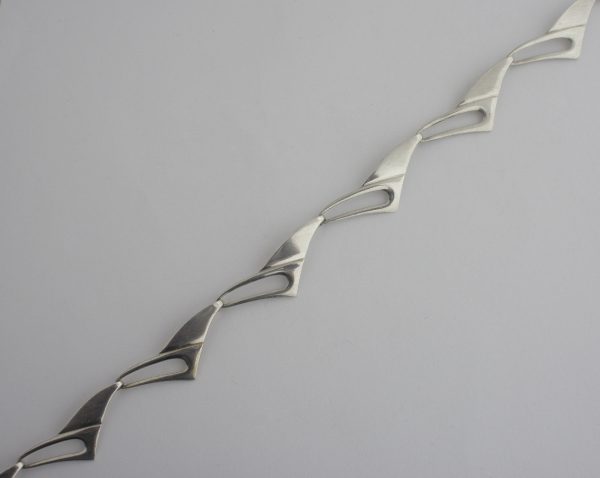 Brodrene Bjerring, silver link choker necklace, Denmark, circa 1978 (Ref S187) SOLD - Image 3