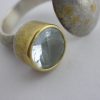 Katzie Hughes, aquamarine set silver and gold ring, Germany, circa 2015 (Ref S223) SOLD - Image 8