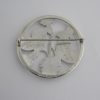 Arno Malinowski, for Georg Jensen, silver brooch, #283, Denmark, 1948 London import mark (Ref S221) SOLD - Image 2