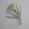 John Alexander Forsyth, of Clackmannan, highly stylised modernist silver thistle brooch, Edinburgh 1967 (Ref S261) SOLD - Image 2