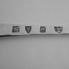 George Edward Hunt, pair of Arts and Crafts silver modernist tablespoons with a matching fork, Chester 1937 (Ref S272) - Image 4