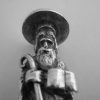 George Edward Hunt, Arts and Crafts silver Saint James the Greater Apostle spoon of large size, Chester 1950 (Ref S268) - Image 11