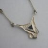 Kulta ja Hopeateos Oy, spectrolite set silver pendant necklace, Finland, circa 1980 (Ref S315) SOLD - Image 5