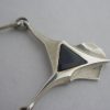 Kulta ja Hopeateos Oy, spectrolite set silver pendant necklace, Finland, circa 1980 (Ref S315) SOLD - Image 4