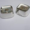 Theresia Hvorslev, for Mema, pair of silver candle holders, Sweden, 1965 (Ref S320) SOLD