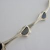 Kulta ja Hopeateos Oy, spectrolite set silver bracelet, Finland, circa 1980 (Ref S314) SOLD - Image 3