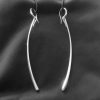 Jacqueline Rabun for Georg Jensen, pair of silver long drop 'Uno' earrings, #451, circa 2004 (Ref S319) SOLD