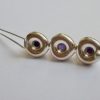 Kultaseppa Salovaara (attributed), unusual silver three stone amethyst hair clip, Finland, circa 1970 (Ref S321) - Image 4