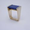 Peter Vang, 14 carat gold lapis lazuli ring, Denmark, circa 1975 SOLD