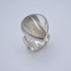 Bjorn Weckström for Lapponia, rare rutilated quartz set silver 'Luna' ring, Finland, 1986 SOLD - Image 2