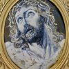 George Edward Hunt (1892-1960), Arts and Crafts ‘Passion of Christ’ enamel panel in a gilt Swiss Lapis set frame, signed and dated 1929 (Ref S203) SOLD - Image 2