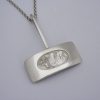 Henning Ulrichsen, silver pendant on chain, Denmark, circa 1970 SOLD